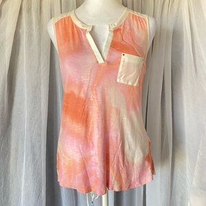 Calvin Klein CK Jeans Womens Tank Top Shirt Size XS Pink White Etc…